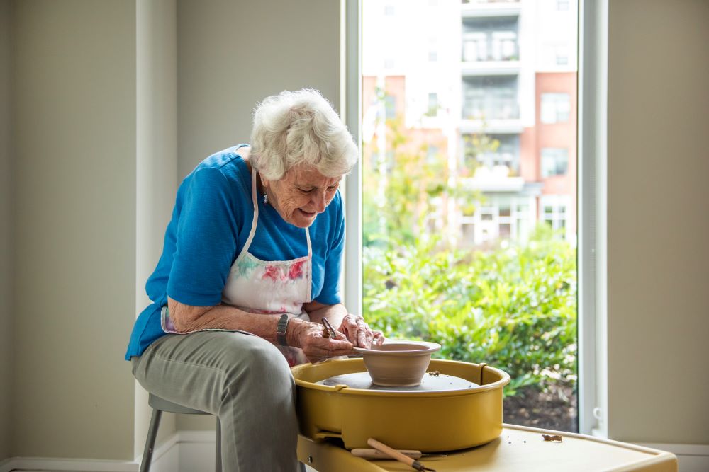 lady at pottery wheel 