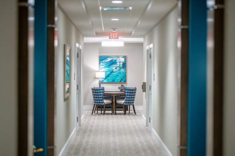 6000 building hallway 