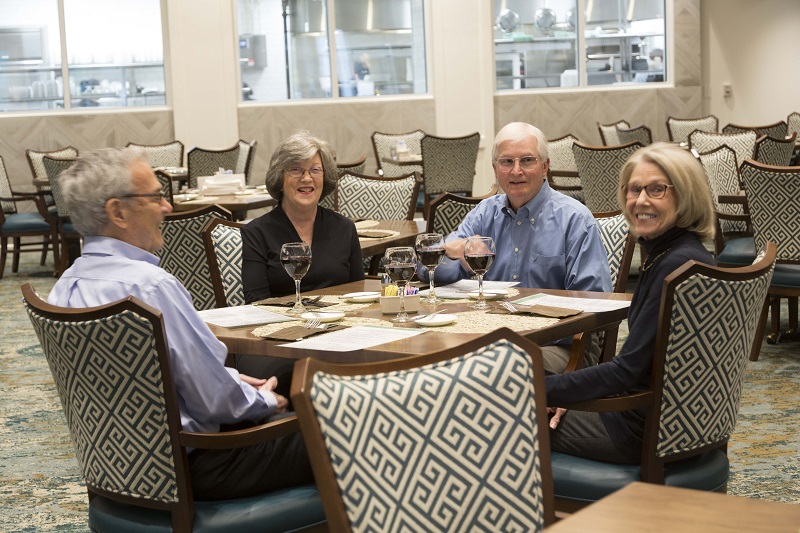 friends sitting at table 