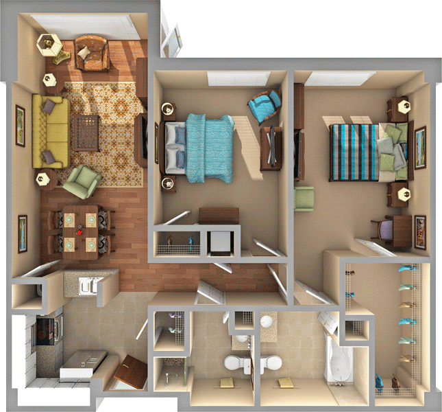 The Players I floorplan