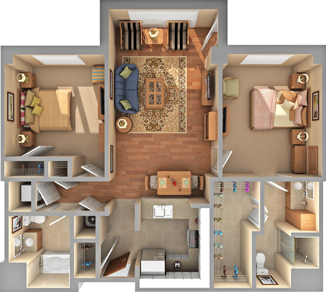 The Players II floorplan