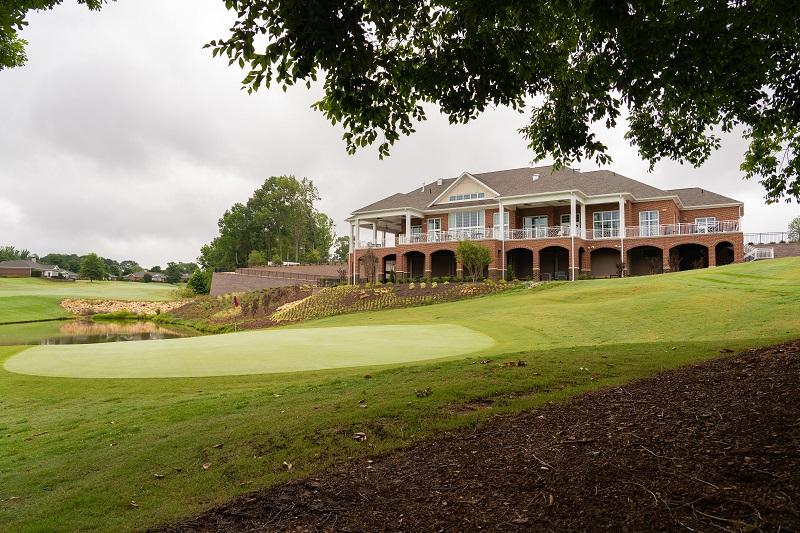 back of clubhouse 